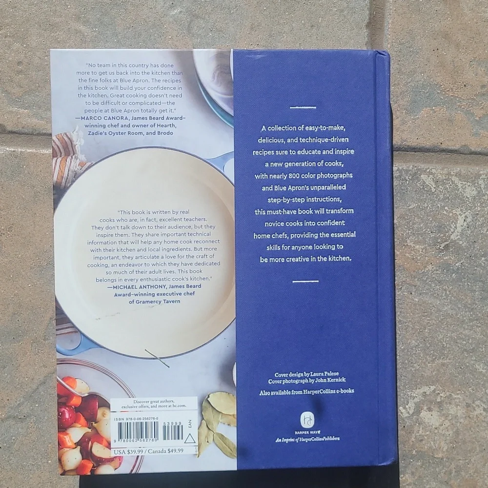 New! The Blue Apron Cookbook Hardcover Book